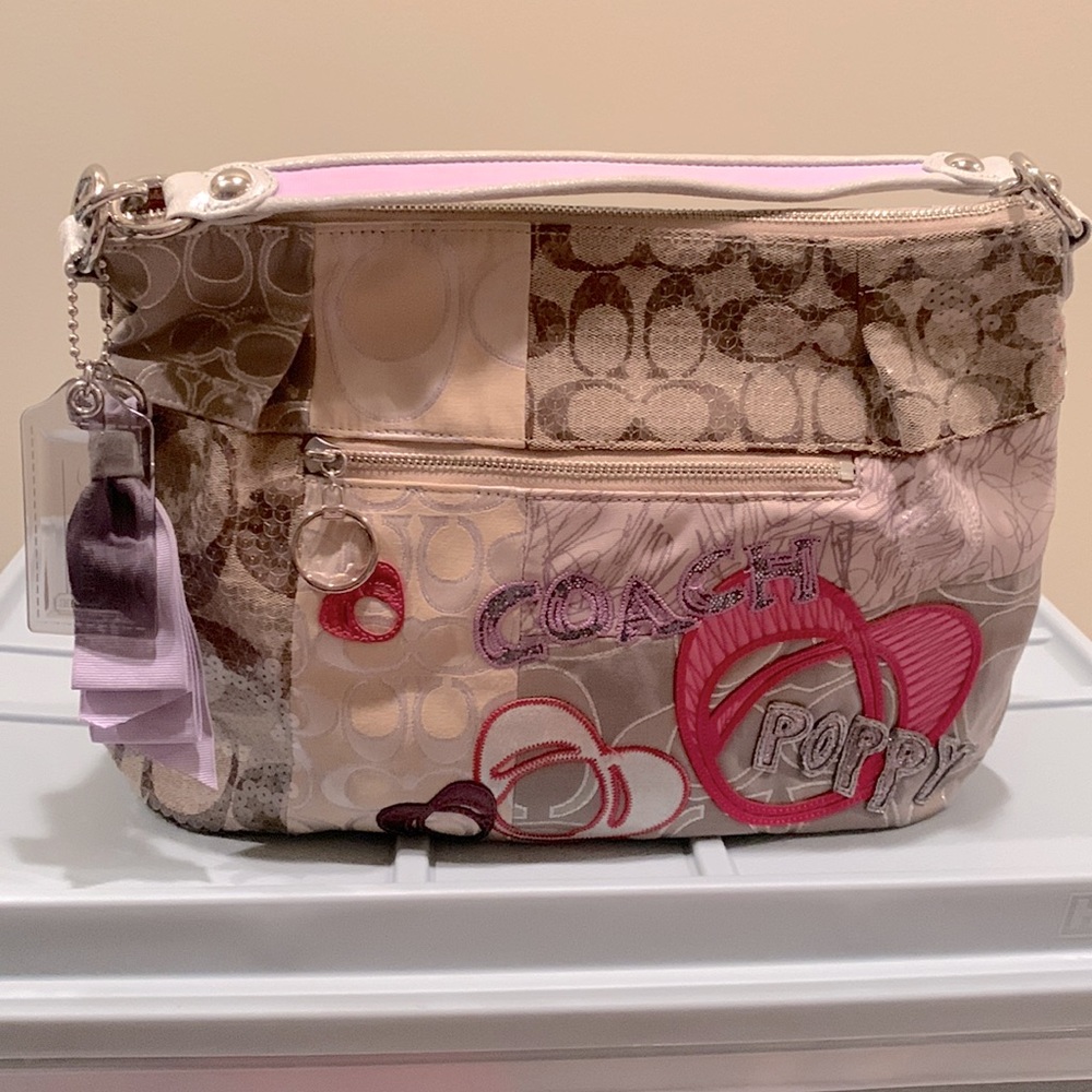 Coach poppy hobo bag